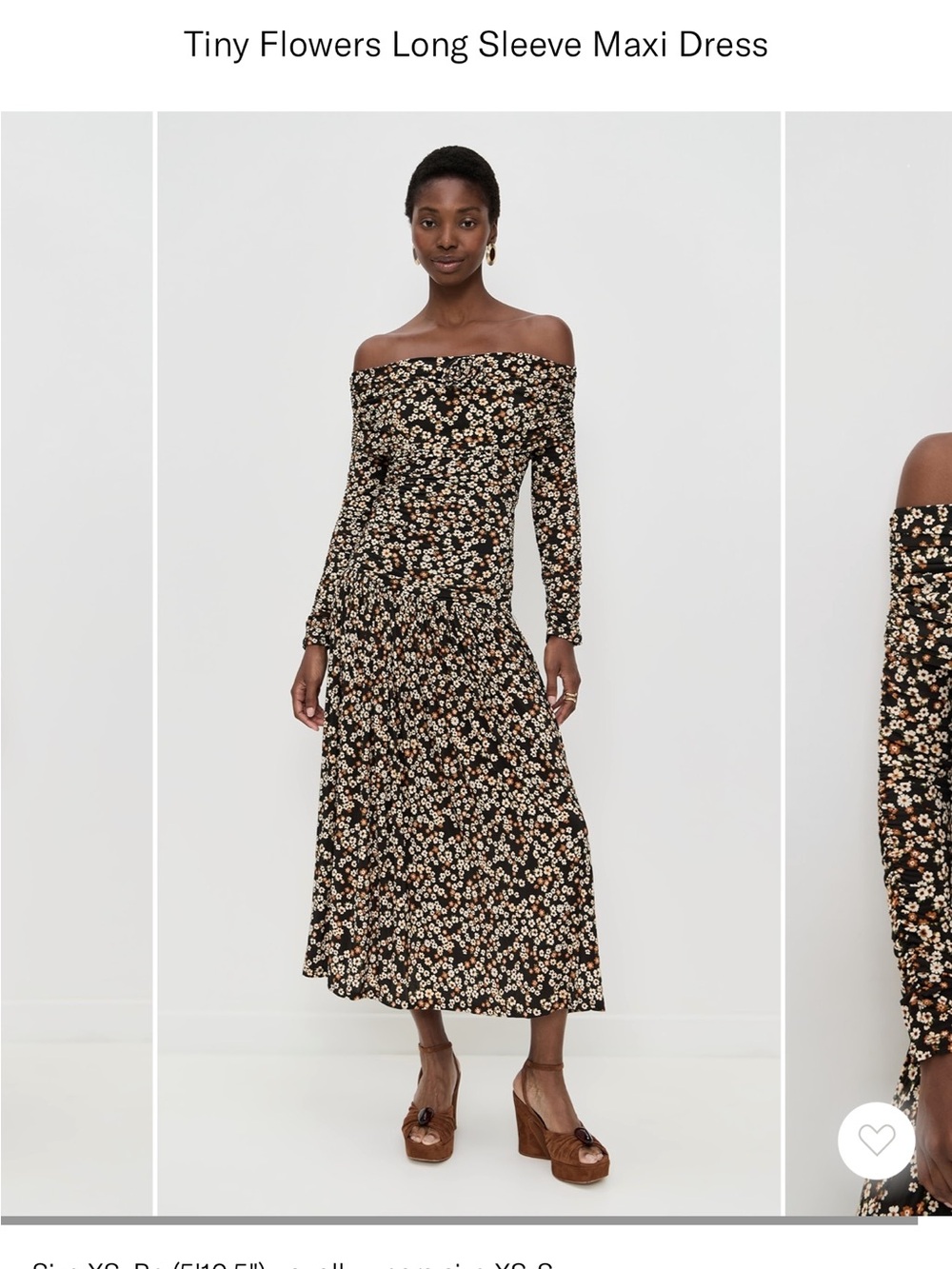 FARM Rio Tiny Flowers Maxi Dress Size S
